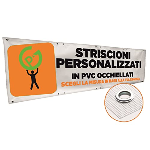 BANNER STRISCIONE PUBBLICITARIO PERSONALIZZATO - BANNER PVC DA ESTERNO GARANZIA 5 ANNI (100x50 CM)