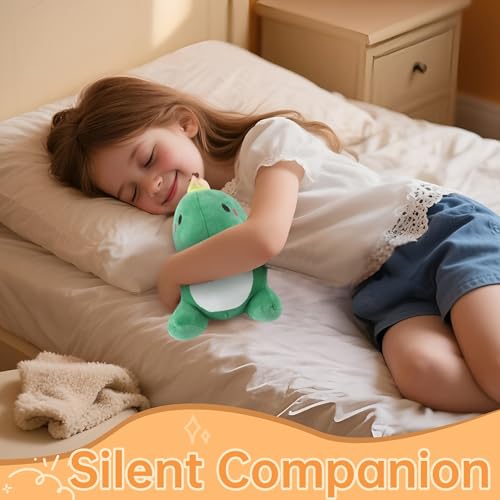 Image of Dinosaur Stuffed Animal, Dinosaur Plush Toys for Kids Girls Women Girlfriend, Cute Soft Fat Dino Stuffed Animal Juguetes De Peluche Adorable Companion Gift for Birthday Valentine Christmas Decor Green