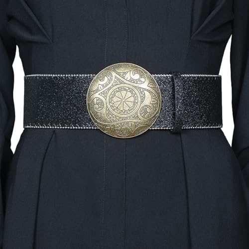 Waist Belt, Sequins Waist Belt for Women Ladies Dress Corset Fashion Female Under Bust Corset with Round Buckle for Prom Party