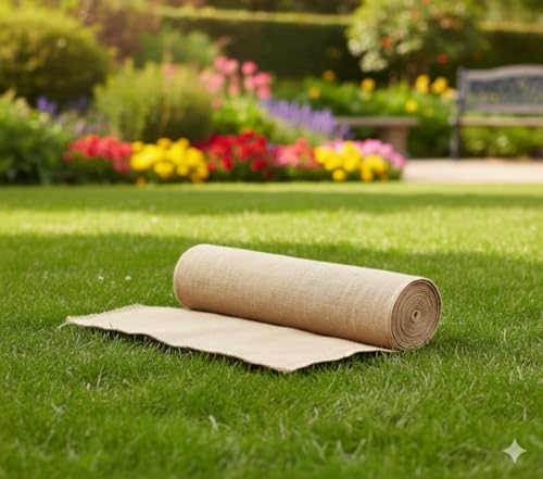 Premium 40-Inch x 300-Feet Burlap Fabric Roll - 10oz Jute Cloth for Versatile Gardening, Crafting, and DIY Projects 4 Premium 40-Inch x 300-Feet Burlap Fabric Roll - 10oz Jute Cloth for Versatile Gardening, Crafting, and DIY Projects - Image 3