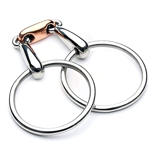 BOLDANI Loose Ring Snaffle,O Ring, English Happy Mouth Bit for Horses, silver (5")