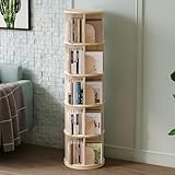 Youmumeub Book Shelf - Log Rotating Bookshelf Tower,Standing Bookcase Storage Rack for Kids Adult,Suitable for 5-Layer Corner Bookshelf in Living Room, Study Room, Bedroom, and Classroom