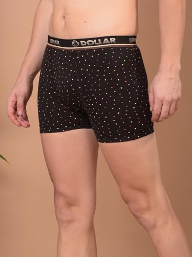 Image of Dollar Lehar Mens Combed Cotton Trunk - Pack of 2 - Actual Print May Vary