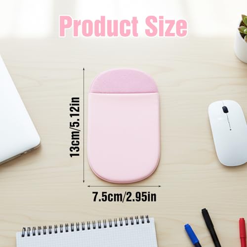 Image of Slim Mouse Holder for Laptop, Universal Wireless Mouse Sleeve Pouch for Laptop Stick on, Pink Adhesive Computer Mouses Pocket Holder Case, No Glue Residue