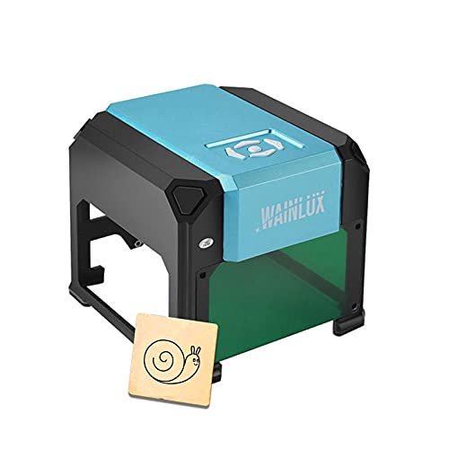 WAINLUX Laser Engraver, 3000MW Mini Laser Engraving Machine App Control Bluetooth Connection Portable Laser Etcher Cutter Printer for DIY Logo Marking Art Craft Science Support Win, Android IOS System