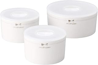 ジルスチュアート(JILL STUART) 保存容器 レンジパック ホワイト 3点セット 電子レンジ温め対応 日本製 41635-33453