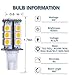 T10 Wedge Base LED Light Bulb 3W 12V AC/DC High Brightness Light White Warm White for Car RV Camper Dome Light Clearance Lamp 2/6 Pack (2, Warm White)