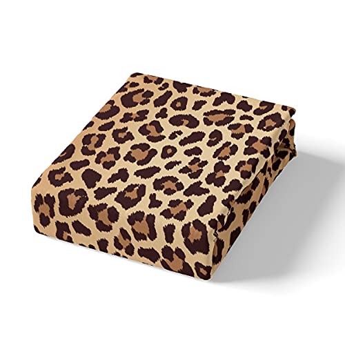 Leopard Comforter Cover Twin Brown Cheetah Printed Bedding Set For Adult Women Girls Teens Wild Animal Pattern Duvet Cover Soft Brushed Microfiber Hotel Quality Bedding Collection With Zipper Closure #TOP3