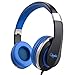 Kids Headphones Elecder i41 Headphones for Kids Children Girls Boys Teens Foldable Adjustable On Ear Headphones with 3.5mm Jack for iPad Cellphones Computer Kindle Airplane School Black&Blue