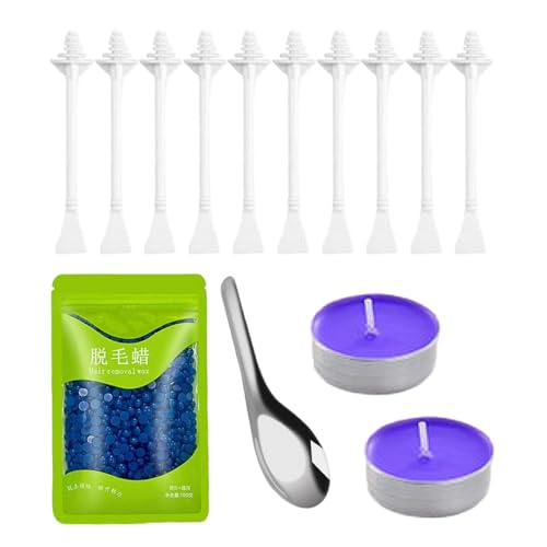 à épiler pour les poils du nez | 50g 10 bâtonnets épilation rapide portable,Kit d'épilation nasale portable,Soin beauté oreilles lèvres menton sourcils moustache aisselles corps