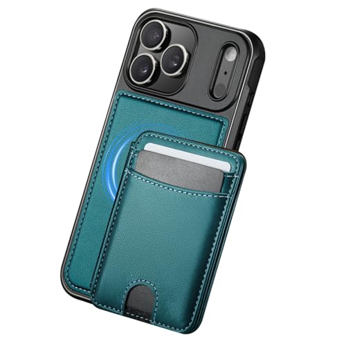 Étui vert iPhone 17 Pro Max fin avec fente carte amovible