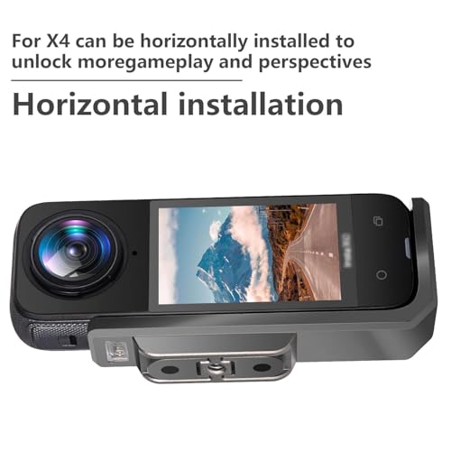 Image of Insta 360 One X3 X4 X2 Lens Guard Protection Cover Cage Plastic case with All Accessories with Action Camera Shock Proof and Water Proof Battery Charger vlog vlogging (Horizontal Mount X5 /X4)