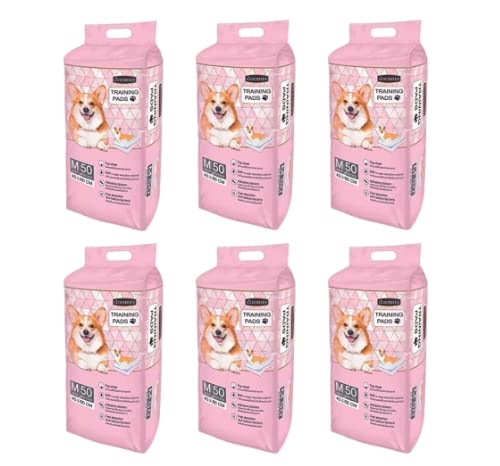 PetaPuppies (New Edition) Goodies Dog Pee Training Pads| mats for Dogs | Super Absorbent peemats | Poop Pads, pet Peeing Trainer | 100% Water Proof (Size - M - 50 Pieces) (45 X 60 Cm) - Pack of 6 (B0BSH7RKZF) Amazon Price History, Amazon Price Tracker