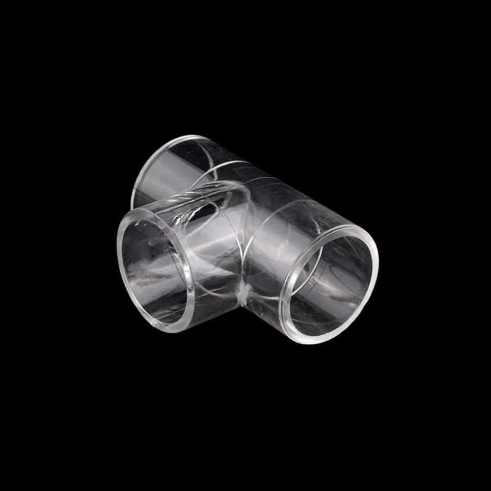 Connettore per tubi trasparenti 1 pz. Connettore a T for acquario in tubo acrilico, connettori a for, diametro interno 25 32 50 mm, gomito a trasparente in(50mm)