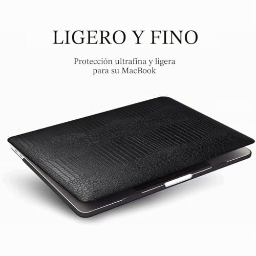 Funda MacBook Pro 13 antigolpes dura con protector teclado negro 6