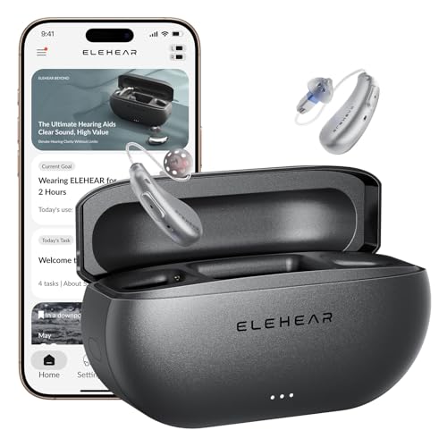 ELEHEAR-Beyond Pro Hearing Aids, Bluetooth OTC Hearing Aids for Seniors and Adults, Superior Sound with VocClear 2.0, 30% Clearer Speech, Music Mode & Enhanced App, Enhanced AI Noise Reduction