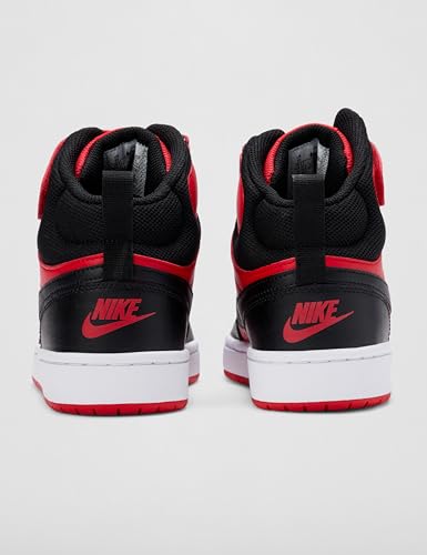 Nike Court Borough MID 2 GS Sneaker, University Red/Black-White, 40 EU