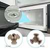 OHYER 2 Pcs Soporte del Acoplador de Bandeja del Eje Repuesto para Horno Microondas Acoplador Soporte de Guía de Rodillos para Horno Horno Giratoria Placa Soporte Reemplazo Piezas de Repuesto (A) #5