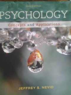 Psychology - Concepts & Applications textbook only - 4th Edition - Nevid