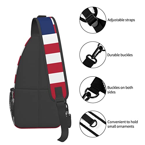 Mochila Bandolera Unisex Negra para Senderismo miniatura 6