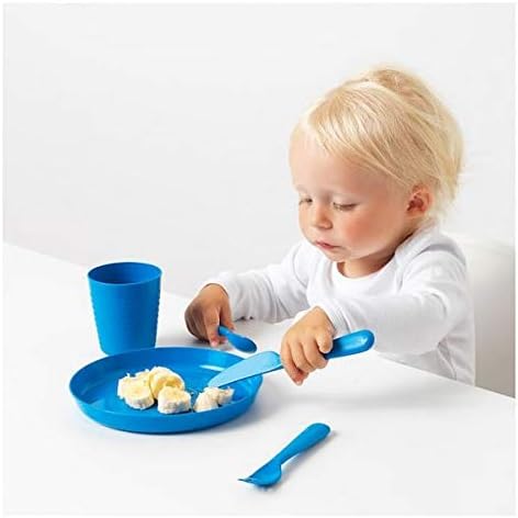 Ikea Ensemble Couverts Enfants Colore 18 Pieces Kalas Jaune Blanc Rouge Rose Vert Blue Amazon Fr Cuisine Et Maison