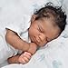 Zero Pam Life Like Reborn Baby Dolls Black 18 Inch,Realistic African American Reborn Dolls that Look Real Newborn Boy, Real Life Baby Doll Silicone Full Body Black Reborns for Girls