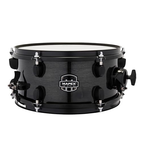 Mapex MPX Maple/Poplar Side Snare Drum - 6 x 12-inch - Black with Black Hardware