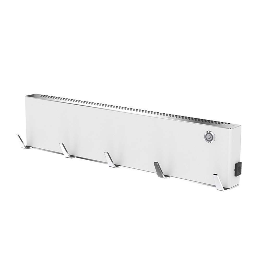 Scaldasalviette Elettrico Nero Scaldasalviette Elettrico Bagno Asciugatura Intelligente Sterilizzazione A Prova di umidità Deumidificazione Disinfezione Scaldasalviette A Parete (Bianco)