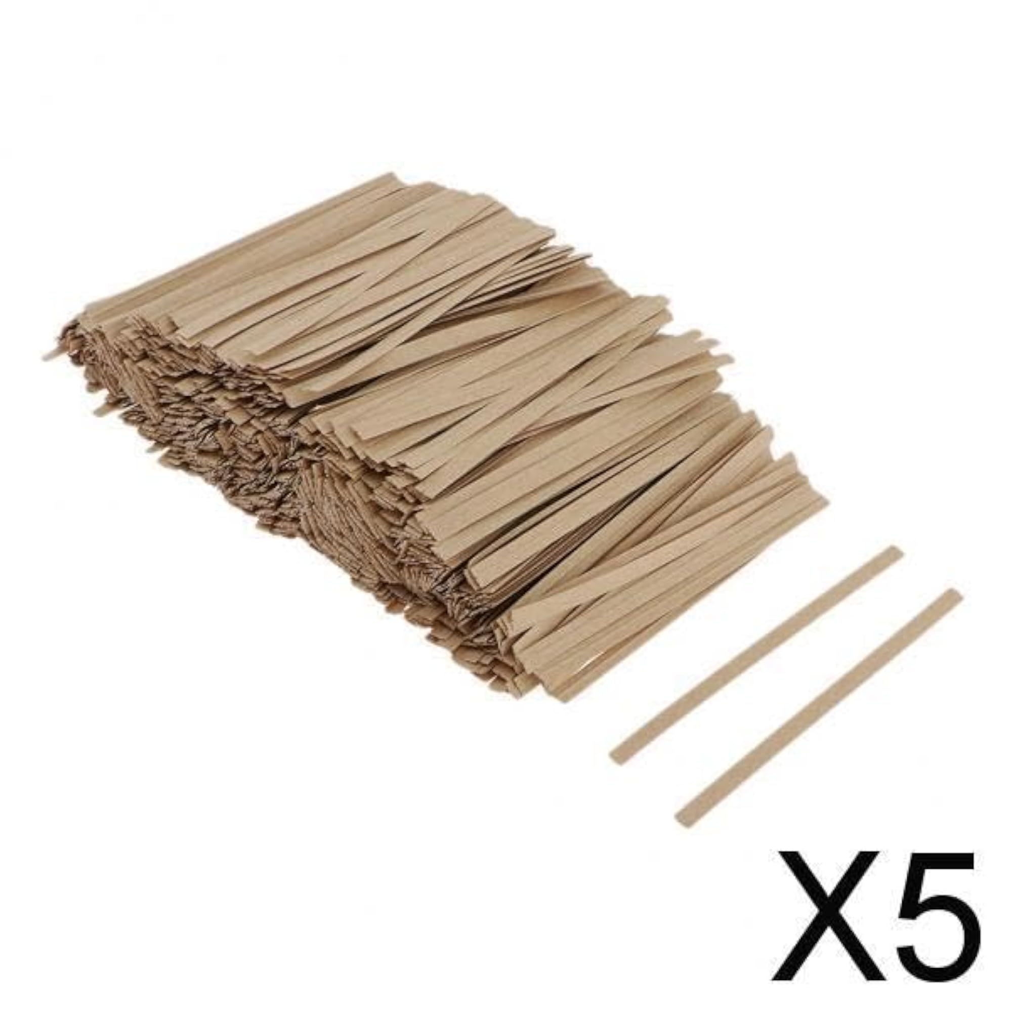 5x1000 Pcs Paper Twist Ties for Bag Wrapping Gifts