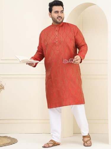 Image of SOJANYA Men's Cotton Regular Fit Casual Plus (Since 1958) ONLY Kurta