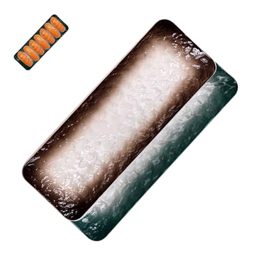 Platos de cerámica japonesa para sushi 2 piezas, 10 pulgadas miniatura 1