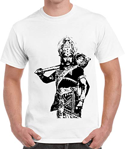 Image of Caseria Men's Cotton Printed T-Shirt -Om Designer | 100% Cotton | Half Sleeves | Regular Fit | Printed | Round Neck | Graphic T Shirt