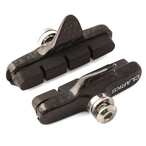 Clarks Cycle Systems Road Elite Lightweight Carbon Fibre Carrier Interchangeable Brake Pads, Compatible with Campagnolo Record, Black, 55mm