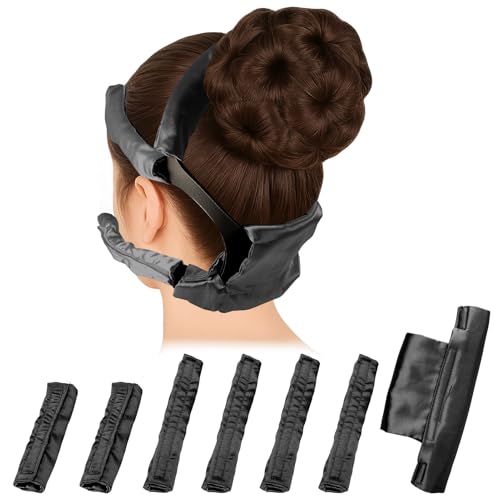 7 PCS Satin CPAP Strap Covers Comfortable CPAP Mask Strap Covers (Black)