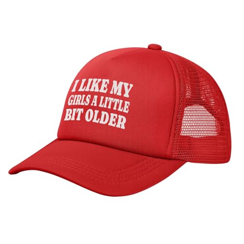 Image of I Like My Girls A Little Bit Older Trucker Hat Snapback Hat Funny Hats for Men Women