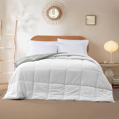 Image of Modern Threads Down Alternative Reversible Comforter White /Gray California King