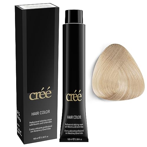 Créé Cree Professional - Tinte permanente para el cabello, 100 ml (Ash Super Lightener - 901)
