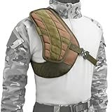 RAM'S LAND Padded Shooting Recoil Pad Shotgun Recoil Shield Adjustable Shoulder Protector for Range Hunting (#1 Righty Shooter)