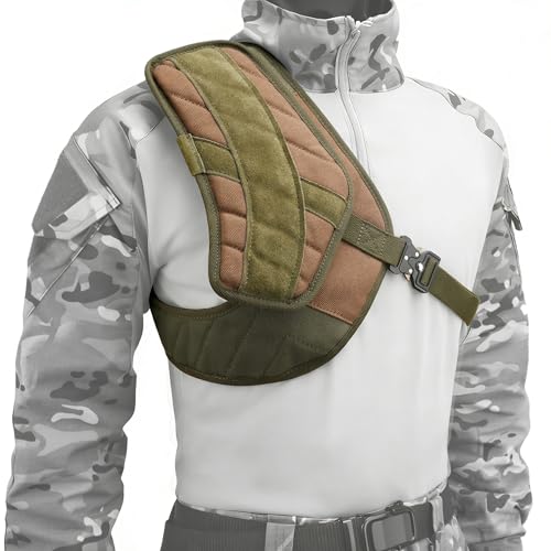 RAM'S LAND Padded Shooting Recoil Pad Shotgun Recoil Shield Adjustable Shoulder Protector for Range Hunting (#1 Righty Shooter)