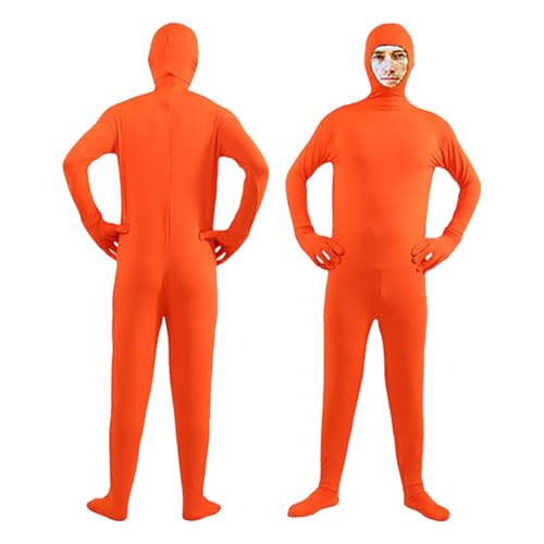 Tenue de scène orange XL pour performances artistiques et cosplay