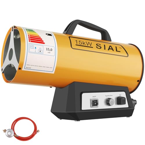 SIAL Gas Fan Heater 15KW Yellow