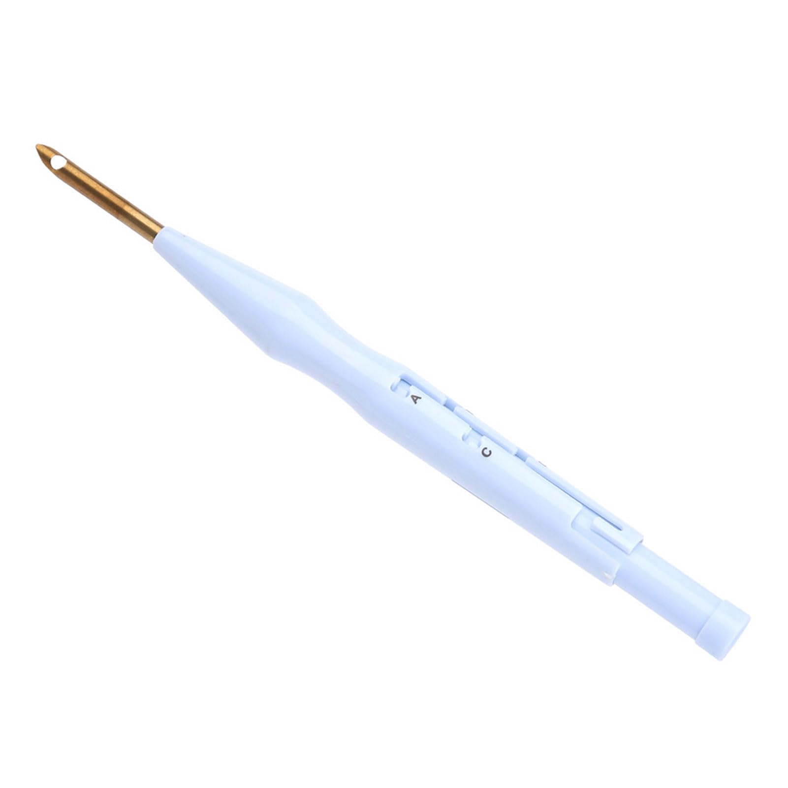 Yctze Adjustable Embroidery Needle Punch Pen Kit, 2.2mm Lightweight DIY Craft Tool for Kids, Pack of 2, Perfect for Punch Rug, Costura & Wool Yarn