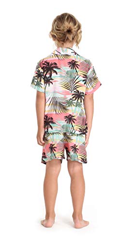 Image of Boys' Aloha Shirt Cabana Set in Signature Prints | Button Front Shirt; Soft Rayon Fabric; Signature Tropical Prints; Lightweight Comfort; Vacation Ready