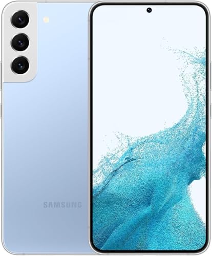 Samsung Galaxy S22+ Plus 5G, US Version, 256GB, Sky Blue - Unlocked (Renewed)