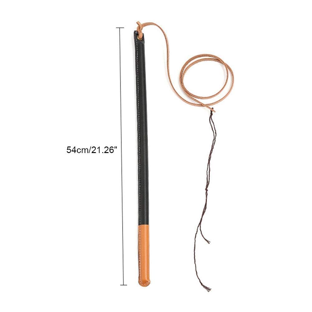 Fouet de Dressage pour Chiens Professionnel, Manche en Fibre à Haute Rebond, Caoutchouc et Cuir Synthétique, pour Formation et Éducation