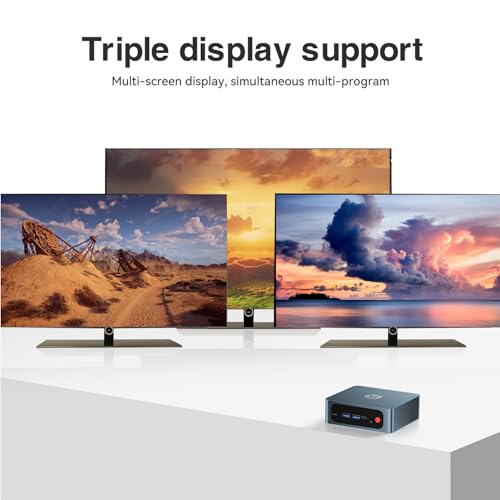 TRIGKEY S5 Mini Desktop PC, AMD Mini PC Ryzen 5 Pro 5500U (Up to 4.0 GHz) 6Core 12Thread, Micro Computer, 16GB DDR4| 500G SSD, Small Gaming PC Supports 4K Triple Displays, WiFi 6+BT5.2, USB3.2 - Image 9