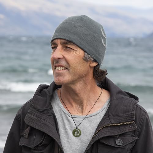 Ina & Co 100% NZ Jade Necklace for Men and Women, Hand Carved Maori Necklace Jade Pendant for Men With Black Adjustable Cord, NZ Pounamu Green Stone Closed Koru3