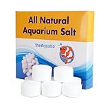 TheAquatic Premium Aquarium Salt, Aquarium Salt Freshwater Tablets for Aquarium Water Treatments Essential Supplies (20 Tablets)