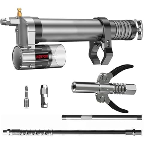 HSJYFSH Grease Gun Adapter,Convert Pneumatic Tool, Cordless Drills and Impact Drivers into Electric Grease Gun，Universal Conversion Gun Head with Grease Gun Coupler Cover