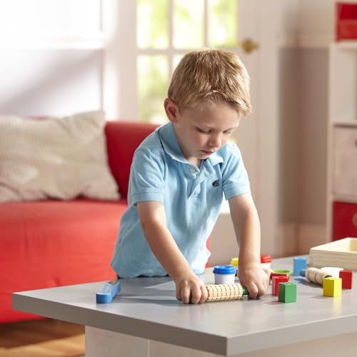 Melissa & Doug Modeling Dough & Sculpting Tools Bundle | 2 Craft Sets, 8 Tubs Modeling Dough, Wooden Stamps, Rollers, Sculpting Tools, Arts & Crafts, Preschool Toys for Kids, Ages 3+ - image 2